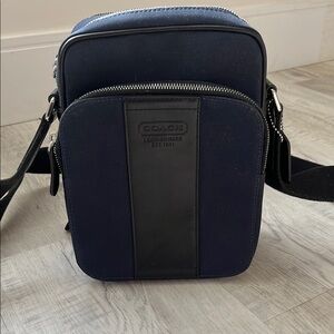 Coach Blue and Black Crossbody Bag